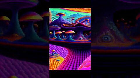 Psychedelic Mushroom🍄PT 13 Palace art#shorts