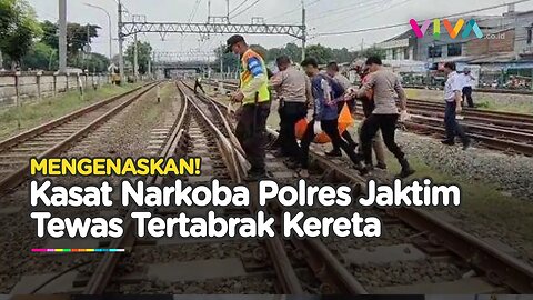 Kasat Narkoba Polres Jaktim Ditemukan Tewas Mengenaskan Tersambar Kereta Api