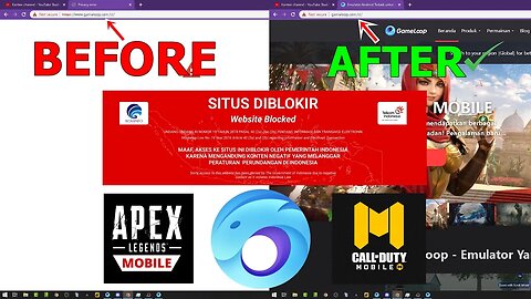 GAMELOOP TELAH DIBLOCK KOMINFO ⁉️ BEGINI CARA MENGATASI DOWNLOAD DAN INSTAL GAME DIDALAMNYA ✅