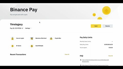 Setting up Binance to Binance Pay for Power Gifting