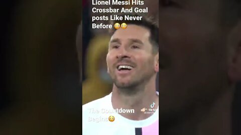 Lionel Messi Hits Crossbar And Goal posts Like Never Before 😳😳#shorts -@messi2quick on TikTok