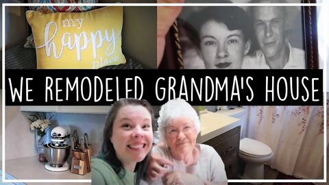 No Updates in 25 Years//Grandma's Renovated House tour//Remodel DIY