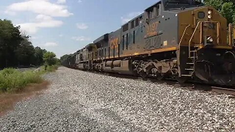 CSX L322 Local Manifest Mixed Freight Train from Creston, Ohio July 4, 2023