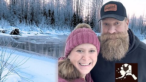 Alaskan Homestead Couple, Winter Day In the life