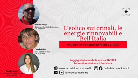 L'eolico sui crinali, le energie rinnovabili e Bell'Italia