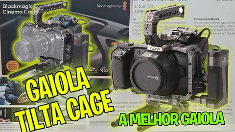 🎥 Tilta Camera Cage Rig para BMPCC4K - GAIOLA PARA CAMERA