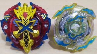 XENO XCALIUS .M.I vs RAGING ROKTAVOR .G.R | Beyblade Burst | Batalha Beyblade Burst - 10 Rounds