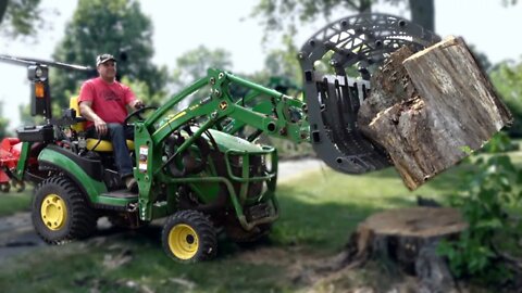 It Hit My Truck! Dead Trees vs. John Deere 1025R, 2038R, Kubota LX3310 and Ventrac 4500