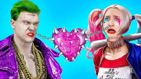 MY NANNY IS A SUPERHERO || Harley Quinn And Joker Superheroes In Real Life By 123 GO! Like