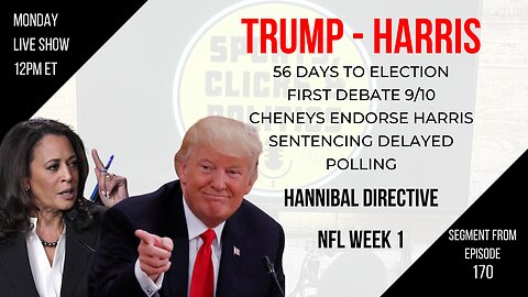 EP170: Trump v Harris, Hochul & Adams Under Fire, Hannibal Directive, GameStop Earnings, NFL Week 1