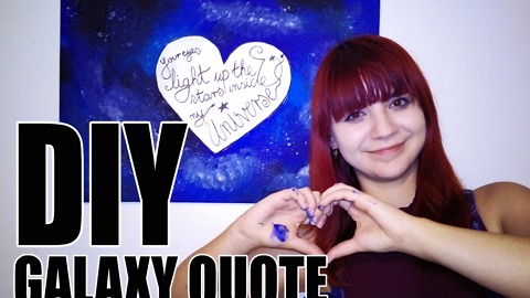 DIY galaxy quote