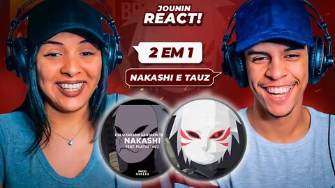 2 EM 1 | Nakashi ft. Tauz - E se o Kakashi cantasse TRAP? & Tauz - ANBU | [ React Rap Nerd ] 🔥