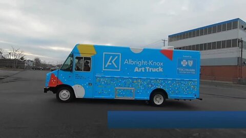 He drives the Albright-Knox Art Truck to all corners of Western New York