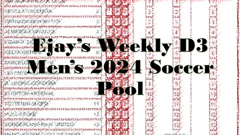 The 2024 Men's Weekly Pool w/ EJay - Opening Weekend