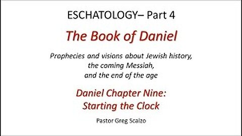 12/4/22 Eschatology #4: Starting the Clock