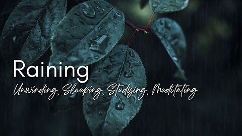 Soothing Raining Sounds for Sleep, Study or Meditation | Rain Sounds Ambience