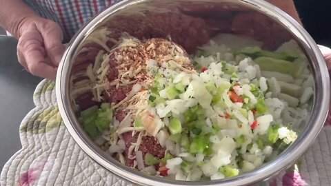 Haines solar cooker ,cooking meatloaf