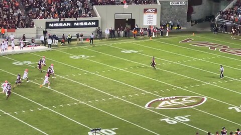 VIRGINIA TECH WR #11 TUCKER HOLLOWAY with a great Punt Return 🔥❗️