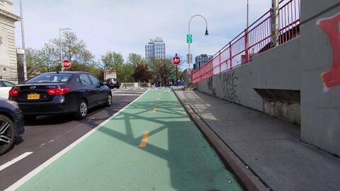 A bike ride through NYC on a warm spring day.