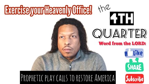 Exercise your Heavenly Office!