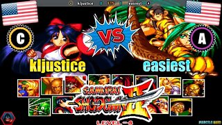 Samurai Shodown II (kljustice Vs. easiest) [U.S.A. Vs. U.S.A.]