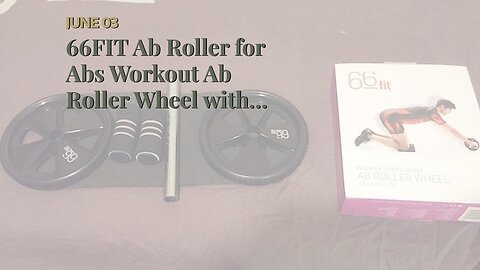 66FIT Ab Roller for Abs Workout Ab Roller Wheel with Heavy Duty Steel Sheet