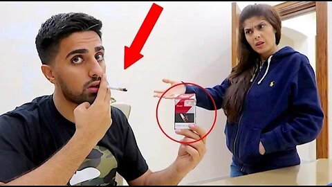 CIGARETTE PRANK ON MOM *SHE BROKE MY LAPTOP* !!!