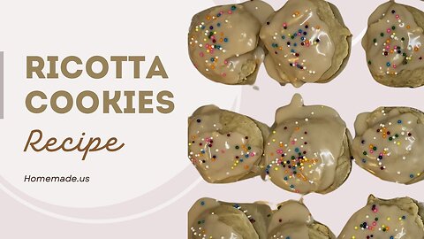 Deliciously Soft Ricotta Cookies - Homemade Italian Delight!