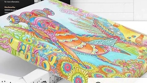 Foldable Coloring Canvases & ✏️ Colored Pencils ~ Arteza