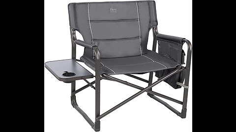 TIMBER RIDGE XXL Upgraded Oversized Directors Chairs with Foldable Side Table, Detachable Side...