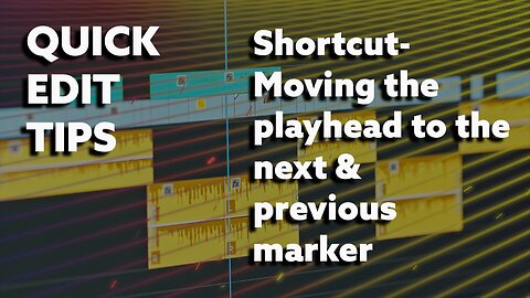 Moving the Playhead to the Next and Previous Marker fast in Premiere Pro