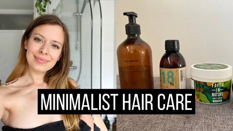 EXTREME Minimalist Hair Care Routine (Only 4 Products!) Natural & Sustainable