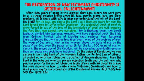 THE GREAT PENDULUM OF GOOD AND EVIL IS NOW SWINGING BACK TO GOOD! EVIL HAD MORE THAN A FAIR CHANCE, BUT THE FINAL TRIUMPH OF GOOD IS AT HAND!