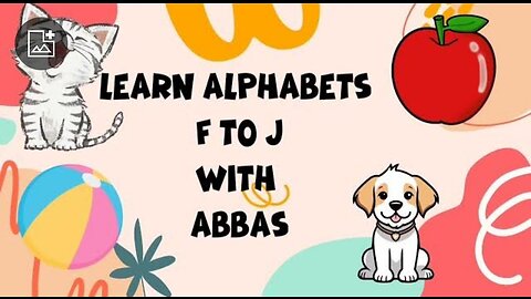 Fun and Engaging Alphabet Learning Adventure: F to J for Kids