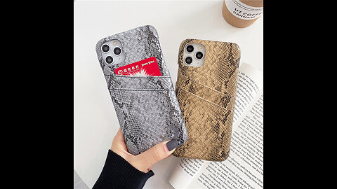 Snakeskin Pattern Card Phone Cover for iphone