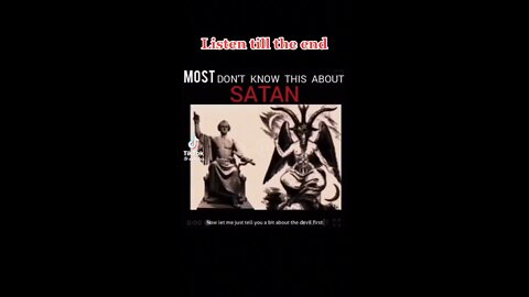 What people don’t know about Satan