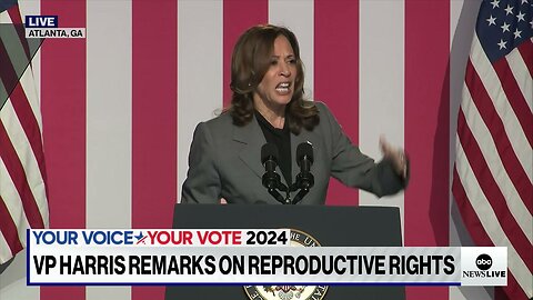 Kamala Harris Gives Speech In Atlanta To LIE To The Nation About Georgia's Abortion Laws