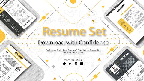 Resume Templates: Bold and Confident Designs