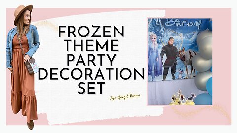 Frozen theme party decoration set