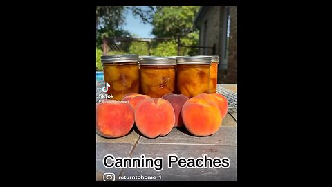 Canning Peaches