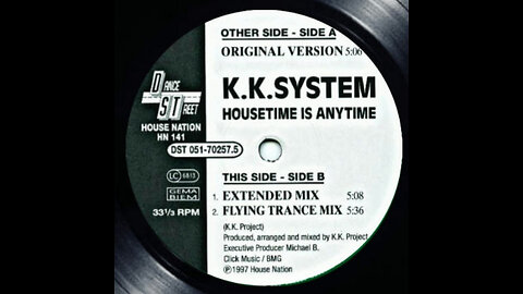 K.K.System - Housetime Is Anytime (Flying Trance Mix) 1997 (Trance, House)