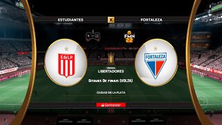 Libertadores 2022 - Estudiantes x Fortaleza | Oitavas de finais (VOLTA) | FIFA 22 SIMULAÇÃO