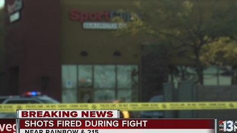 Person possibly pistol-whipped during fight at southwest Las Vegas shopping center