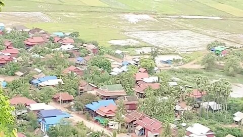 Tour Siem Reap2021, Look from On the Top Mountain #Shorts ( Phnom Krom) / Amazing Tour Cambodia.