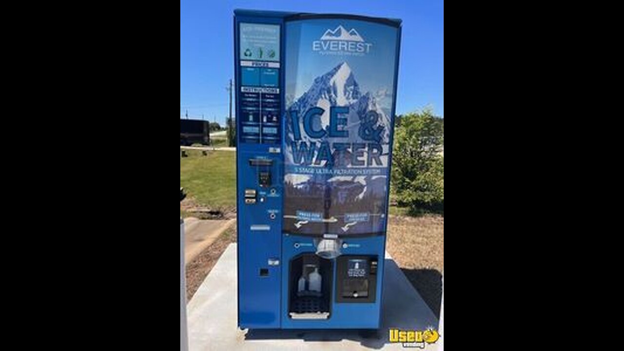2022 Everest Ice VX4 Bagged Ice and Filtered Water Vending Machine For