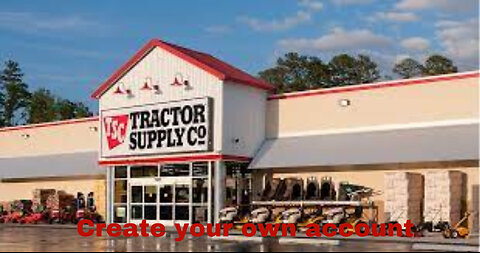 how to create a tractor supply account