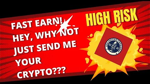 HYIP Fast Earn UPDATE! Hey there... Want to LOSE SOME CRYPTO? Here you go! (Orange Pill)