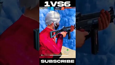 1vs6🔥😨 free fire max 💥new gameplay #freefire #freefireshorts #shorts