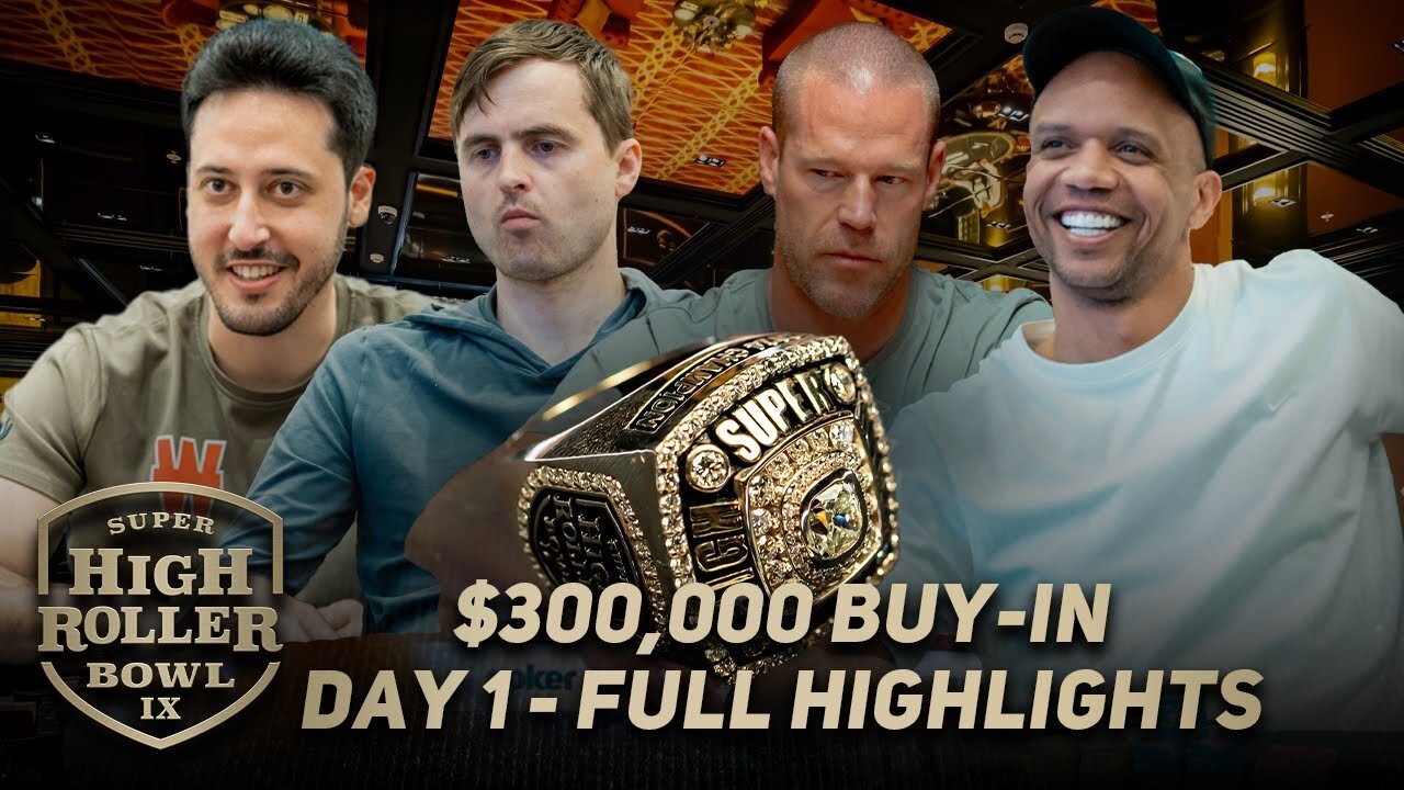 Super High Roller Bowl IX Highlights with Phil Ivey, Patrik Antonius