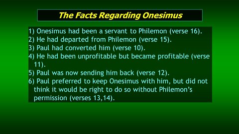 Video Bible Study: Philemon #2